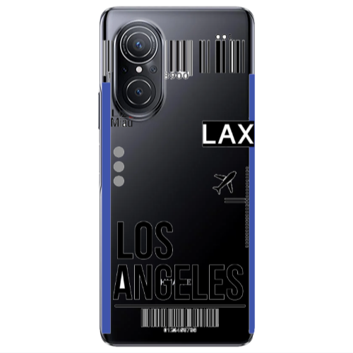 Huawei Nova 9 SE Los angeles Transparent Silicone TPU Θήκη