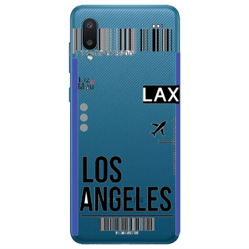 Samsung A02 Los angeles Transparent Silicone TPU Θήκη