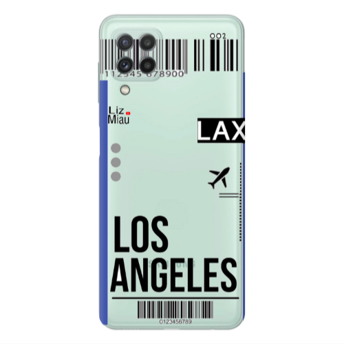 Samsung A22 4G Los angeles Transparent Silicone TPU Θήκη