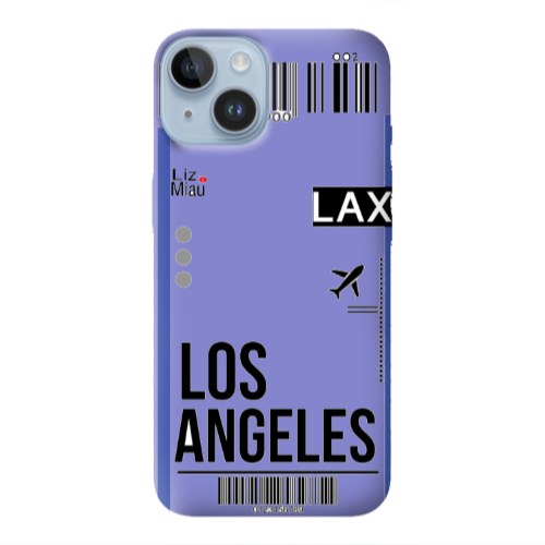 Apple iPhone 14 Plus Los angeles Purple Colored Silicone TPU Θήκη
