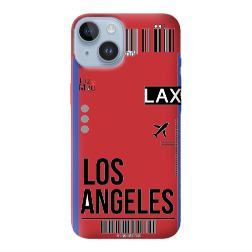 Apple iPhone 14 Plus Los angeles Red Colored Silicone TPU Θήκη