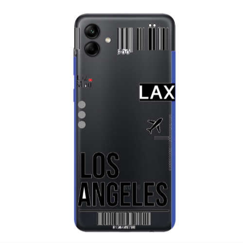 Samsung A04 Los angeles Transparent Silicone TPU Θήκη