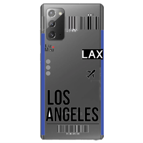 Samsung Note 20 Los angeles Transparent Silicone TPU Θήκη
