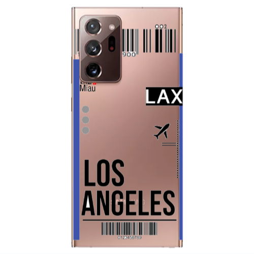 Samsung Note 20 Ultra Los angeles Transparent Silicone TPU Θήκη