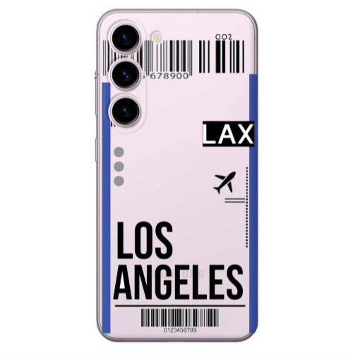 Samsung S23 Los angeles Transparent Silicone TPU Θήκη
