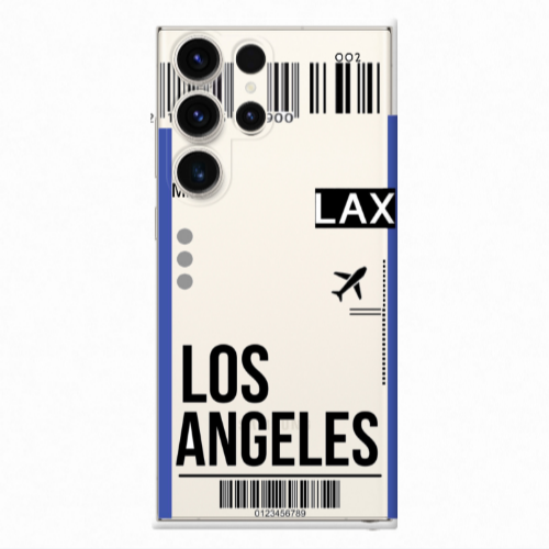 Samsung S23 Ultra Los angeles Transparent Silicone TPU Θήκη