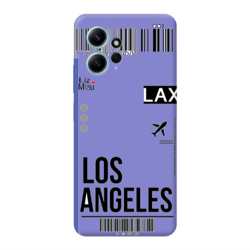 Xiaomi Redmi Note 12 4G Los angeles Purple Colored Silicone TPU Θήκη