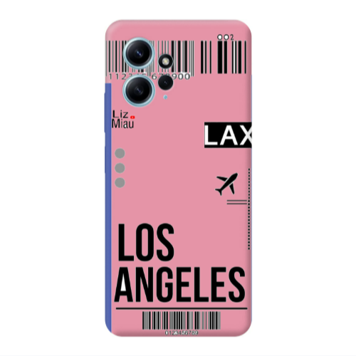 Xiaomi Redmi Note 12 4G Los angeles Pink Colored Silicone TPU Θήκη