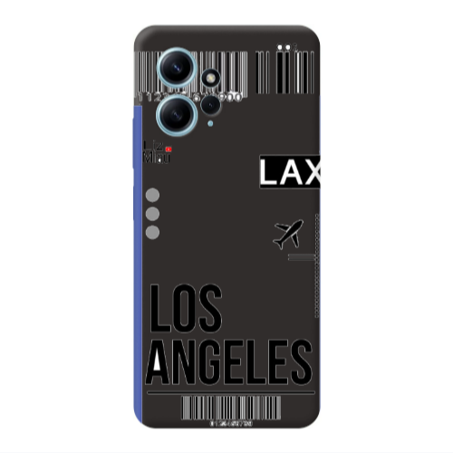 Xiaomi Redmi Note 12 4G Los angeles Black Colored Silicone TPU Θήκη