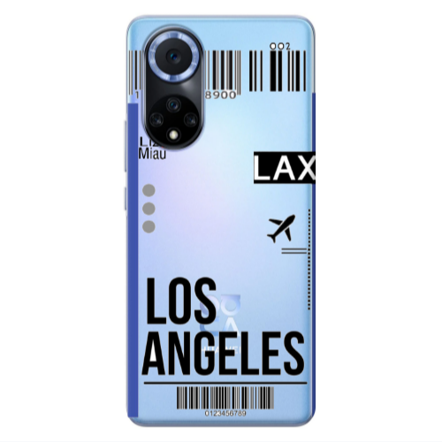 Huawei Nova 9 Los angeles Transparent Silicone TPU Θήκη
