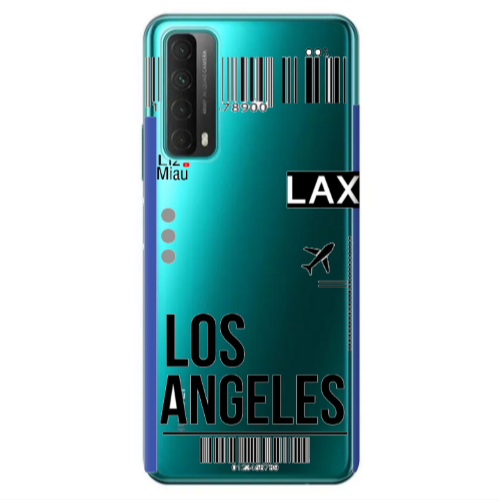 Huawei P Smart 2021 Los angeles Transparent Silicone TPU Θήκη