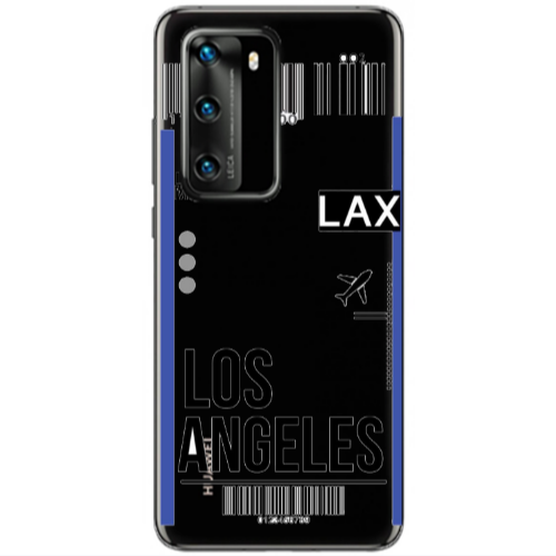 Huawei P40 Los angeles Transparent Silicone TPU Θήκη