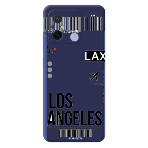 Xiaomi Redmi 12C Los angeles Dark blue Colored Silicone TPU Θήκη
