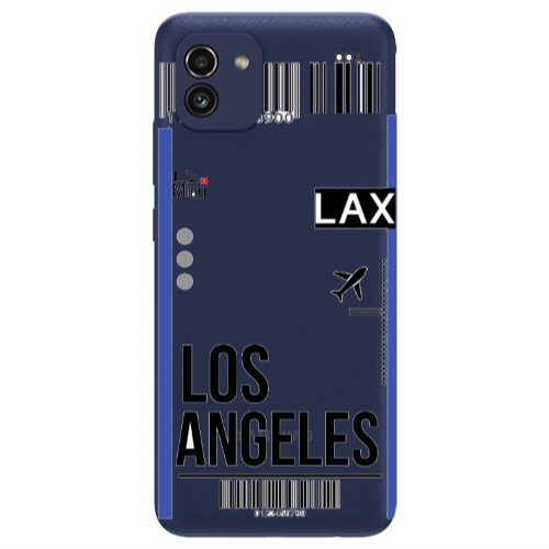 Samsung A03 Los angeles Transparent Silicone TPU Θήκη