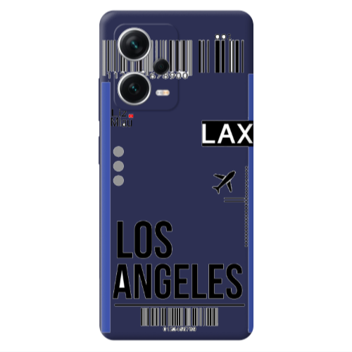 Xiaomi Poco X5 Los angeles Dark blue Colored Silicone TPU Θήκη