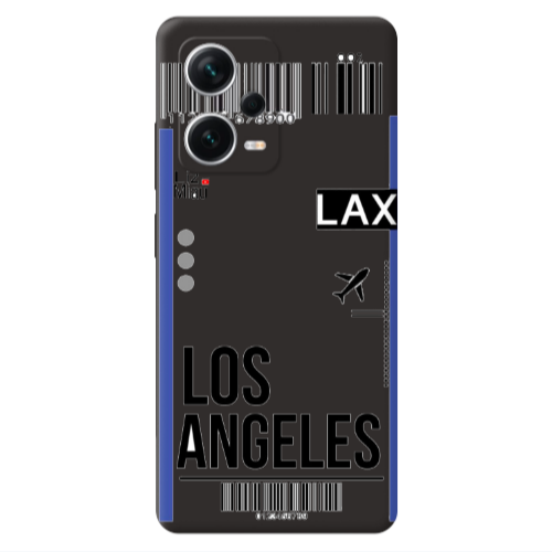 Xiaomi Poco X5 Los angeles Black Colored Silicone TPU Θήκη
