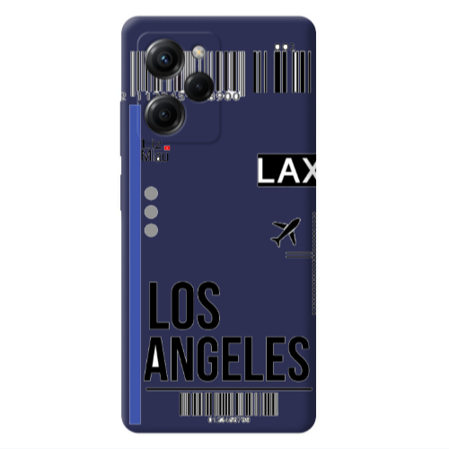 Xiaomi Poco X5 Pro Los angeles Dark blue Colored Silicone TPU Θήκη