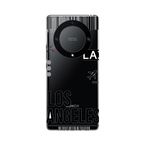 Honor Magic5 Lite 5G Los angeles Transparent Silicone TPU Θήκη