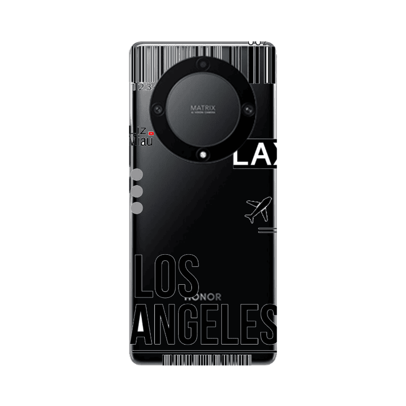 Honor Magic5 Lite 5G Los angeles Transparent Silicone TPU Θήκη