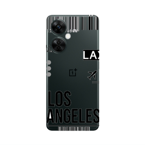 Oneplus Nord CE 3 Lite 5G Los angeles Transparent Silicone TPU Θήκη