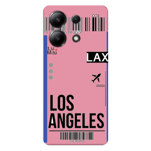 Xiaomi Redmi Note 13 4G Los angeles Pink Colored Silicone TPU Θήκη