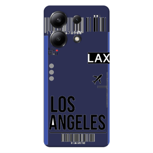 Xiaomi Redmi Note 13 4G Los angeles Dark blue Colored Silicone TPU Θήκη
