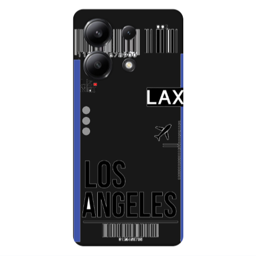 Xiaomi Redmi Note 13 4G Los angeles Black Colored Silicone TPU Θήκη