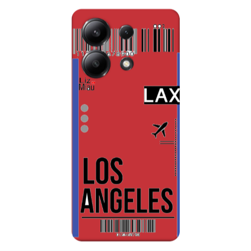 Xiaomi Redmi Note 13 4G Los angeles Red Colored Silicone TPU Θήκη