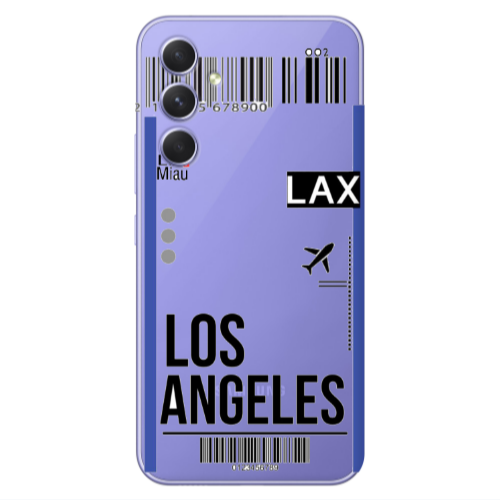 Samsung A35 Los angeles Transparent Silicone TPU Θήκη