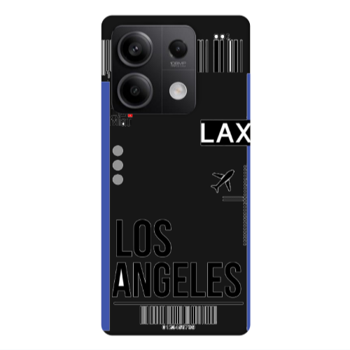 Xiaomi Redmi Note 13Pro 5G Los angeles Black Colored Silicone TPU Θήκη