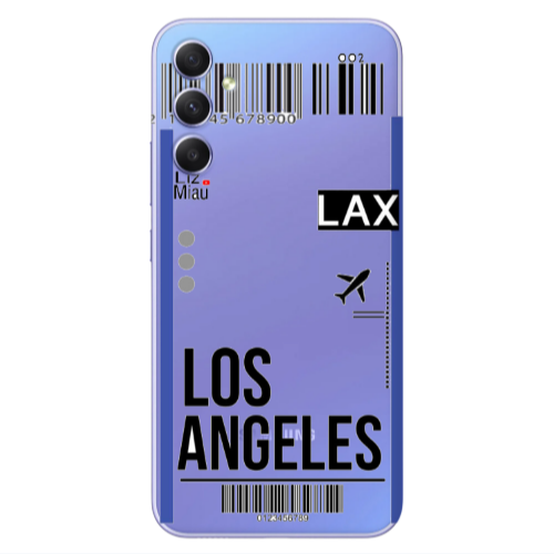 Samsung A25 Los angeles Transparent Silicone TPU Θήκη