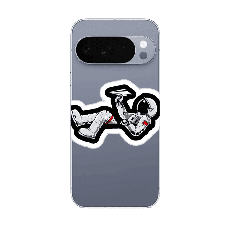 Google Pixel 10 Pro Astronaut flies a plane Transparent Silicone TPU Θήκη