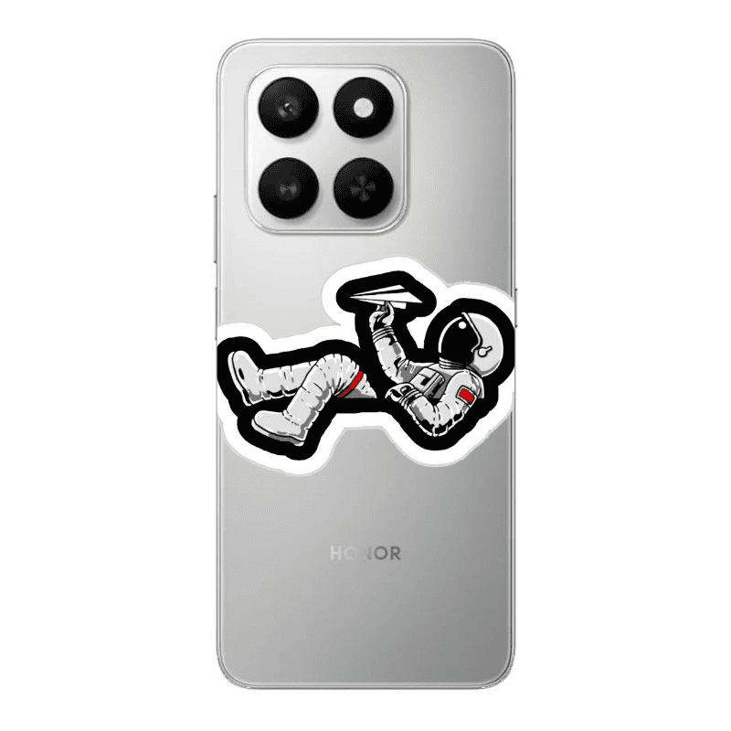 Honor Magic 400 Smart Astronaut flies a plane Transparent Silicone TPU Θήκη