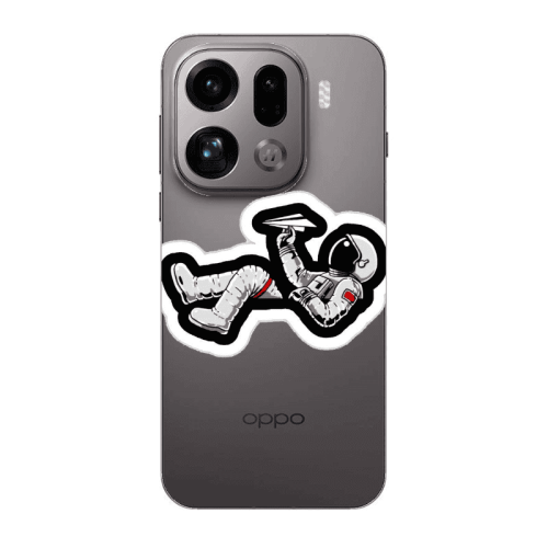 Oppo Find X9 Pro Astronaut flies a plane Transparent Silicone TPU Θήκη