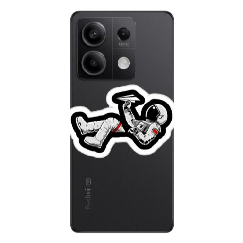 Xiaomi Redmi Note 13Pro 5G Astronaut flies a plane Transparent Silicone TPU Θήκη