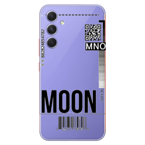 Samsung A56 A ticket to the moon Transparent Silicone TPU Θήκη