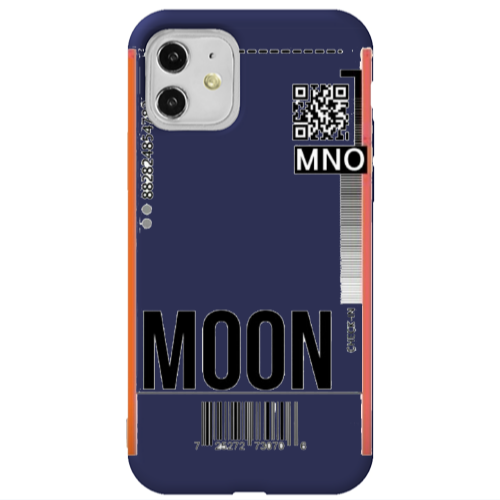 Apple iPhone 11  A ticket to the moon Dark blue Colored Silicone TPU Θήκη