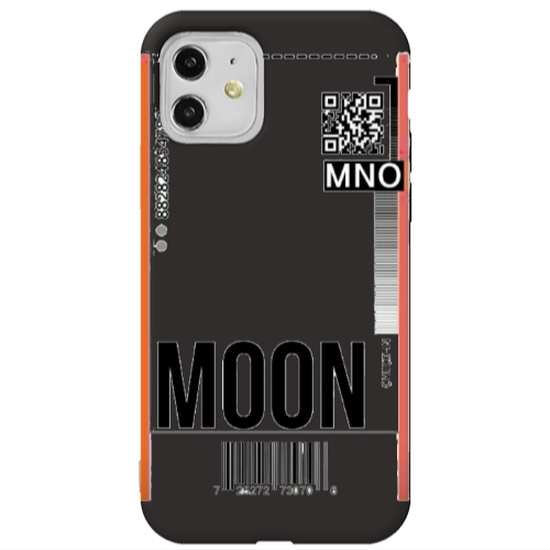 Apple iPhone 11  A ticket to the moon Black Colored Silicone TPU Θήκη