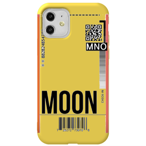 Apple iPhone 11  A ticket to the moon Yellow Colored Silicone TPU Θήκη