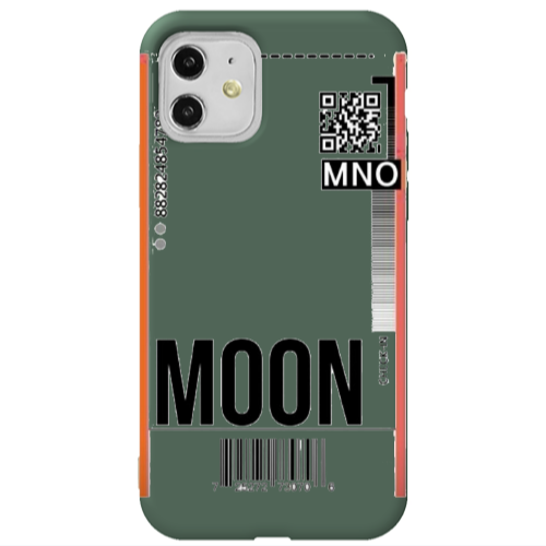 Apple iPhone 11  A ticket to the moon Dark Green Colored Silicone TPU Θήκη