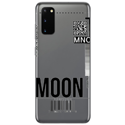 Samsung S20 A ticket to the moon Transparent Silicone TPU Θήκη