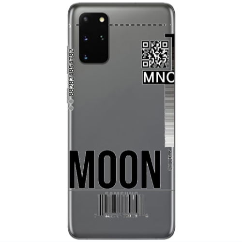 Samsung S20 Plus A ticket to the moon Transparent Silicone TPU Θήκη