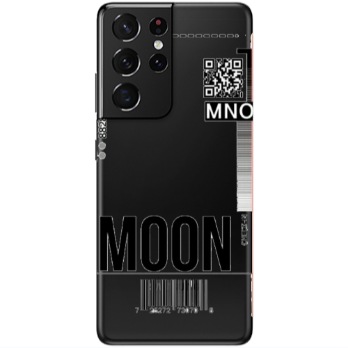 Samsung S21 Ultra A ticket to the moon Transparent Silicone TPU Θήκη