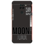 Xiaomi Redmi Note 9 A ticket to the moon Black Colored Silicone TPU Θήκη