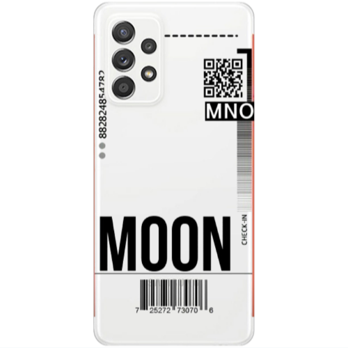 Samsung A53 A ticket to the moon Transparent Silicone TPU Θήκη