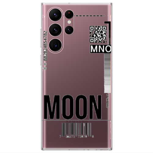 Samsung S22 Ultra A ticket to the moon Transparent Silicone TPU Θήκη