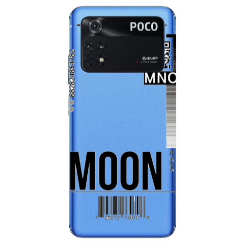 Xiaomi Poco M4 Pro 4G A ticket to the moon Transparent Silicone TPU Θήκη