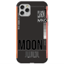 Apple iPhone 11 Pro Max A ticket to the moon Black Colored Silicone TPU Θήκη