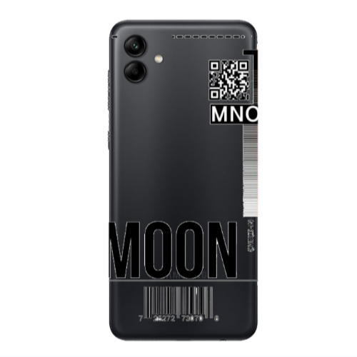 Samsung A04 A ticket to the moon Transparent Silicone TPU Θήκη