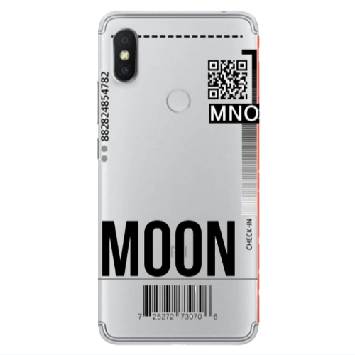 Xiaomi Redmi S2 A ticket to the moon Transparent Silicone TPU Θήκη